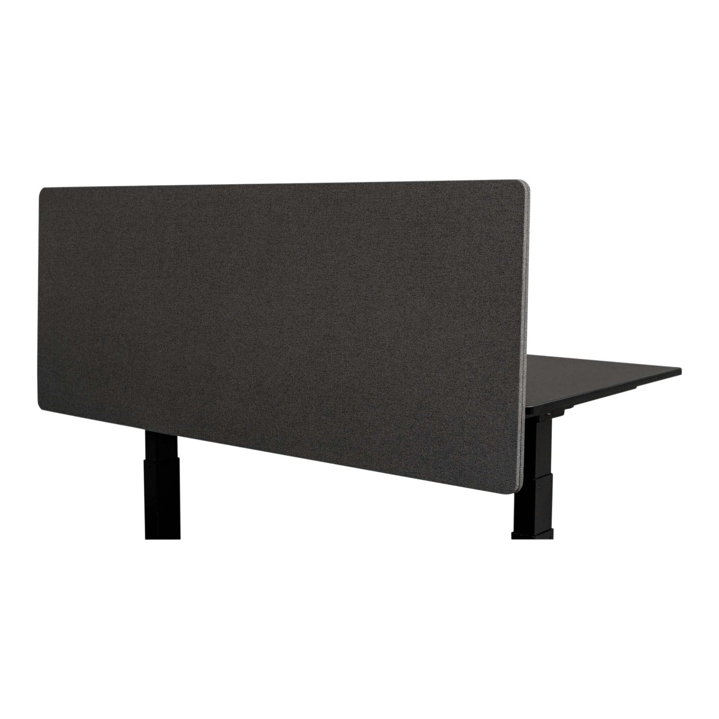Stand Up Desk Store ReFocus Clamp-on Acoustic Desk Divider Privacy Panel that Reduces Noise and Visual Distractions (Ash Gray, 59" x 23.6")