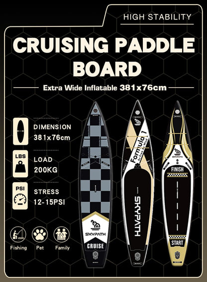 Inflatable Stand Up Paddle Board,10'6-12'6''* 30-34''Ultra-Light SUP Board,Blow Up Paddle Board, for Youth & Adults of All Skill Levels with Full Set of SUP Board Accessories (Black & Gold-F2)