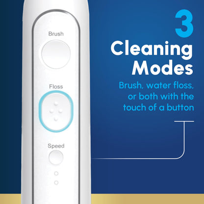 Waterpik Sonic-Fusion 2.0 Professional Flossing Electric Toothbrush with Water Flosser Combo In One, Black SF-04, Packaging May Vary