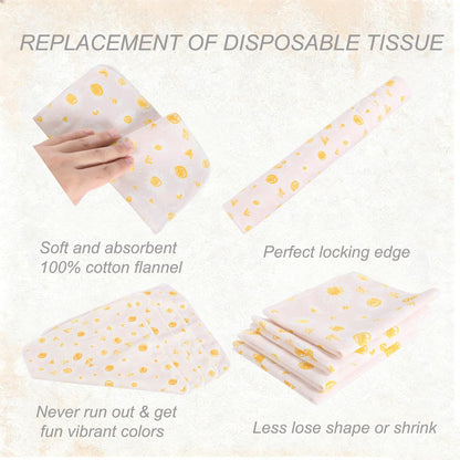 25Pcs of Multi-Color Reusable Washable Single-Layer Toilet Paper Rolls, Durable Rollable Cleaning Cloths for Daily Use and Home Cleaning