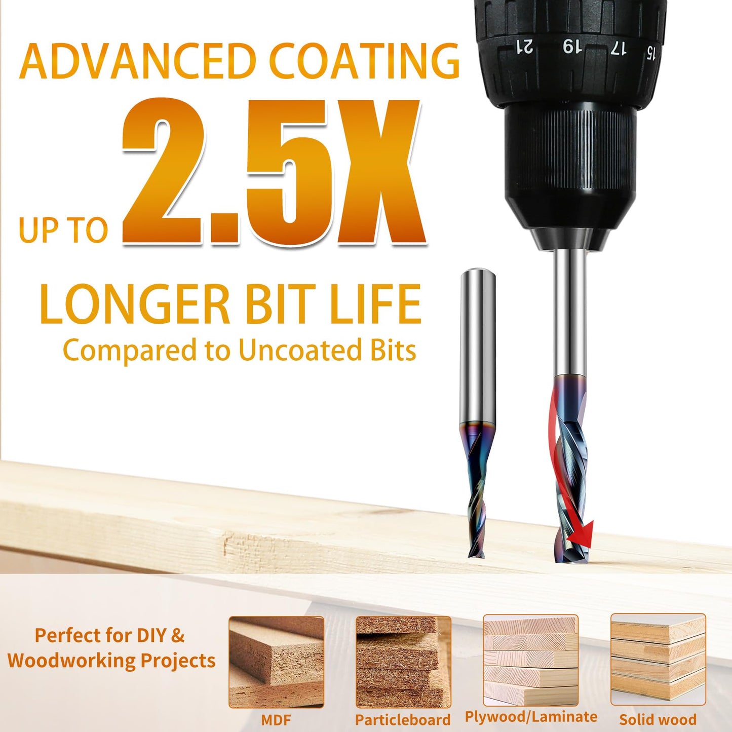 SpeTool 7-in-1 Router Inlay Template Kit,Router Templates for Woodworking, Solid Brass Inlay Bushing Kit Includes 1/8" & 1/4" Cutting Dia with 1/4 Shank Carbide Spiral Upcut Bit with TAC-Coated