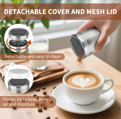 23Pcs Espresso Accessories, 51mm Coffee Espresso Tamper Kit, Espresso Machine Accessories Set, with Espress Stirrer | 350ml Milk Pitcher | Coffee Powder Dispenser | Latte Art Kit for Espresso Machine