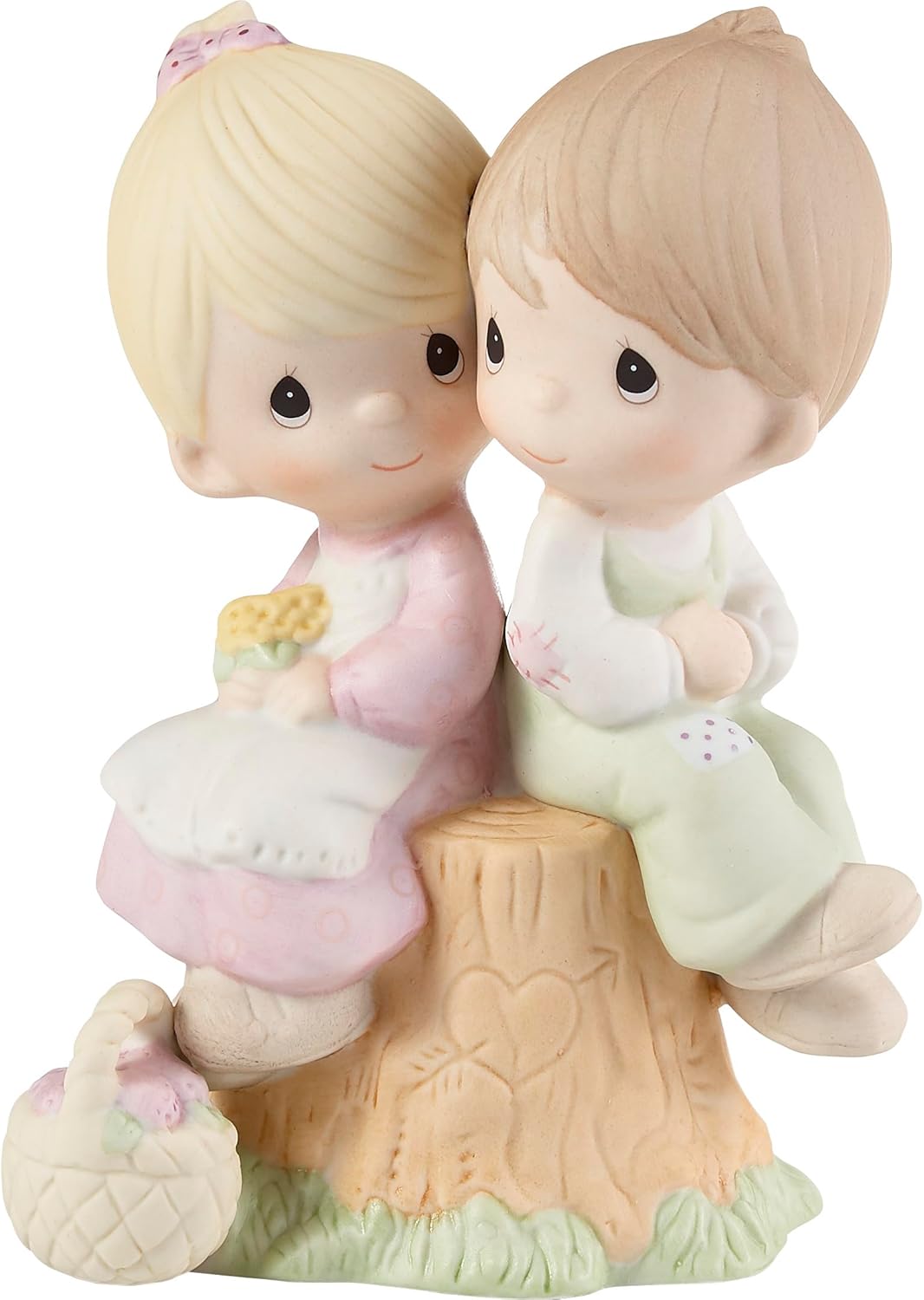 Love One Another Bisque Porcelain Figurine, E1376 by Precious Moments