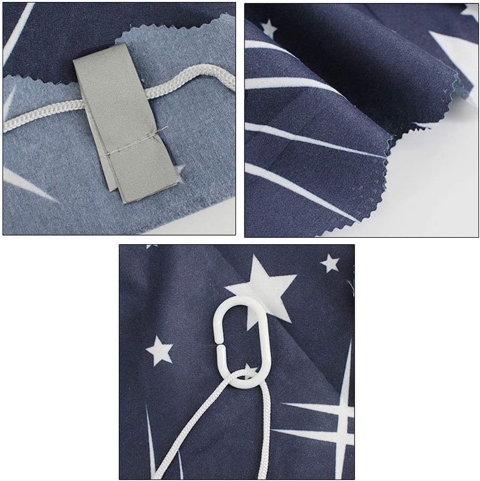 CLARA Single Sleeper Bunk Bed Curtain, College Dorm Canopy Bedding Tent, Dark Blue, 1 Panel