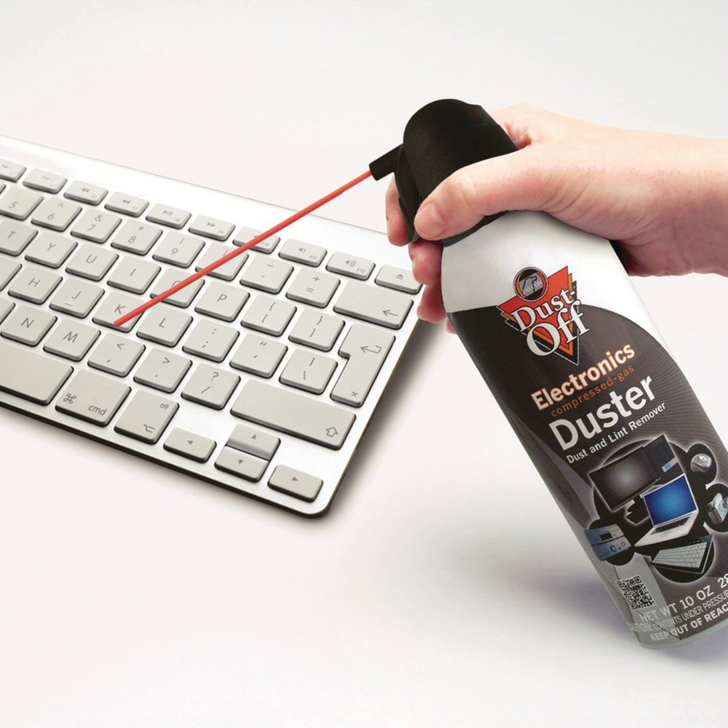 Dust-Off Compressed Gas Dusters, 10 Oz, Pack Of 2
