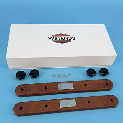 W-Stands Frame Set-3 for Cross Stitching with Side Bars and Scroll Rods (12", 23.75", 35.5") - Premium Wooden Frames for Embroidery and Needlework
