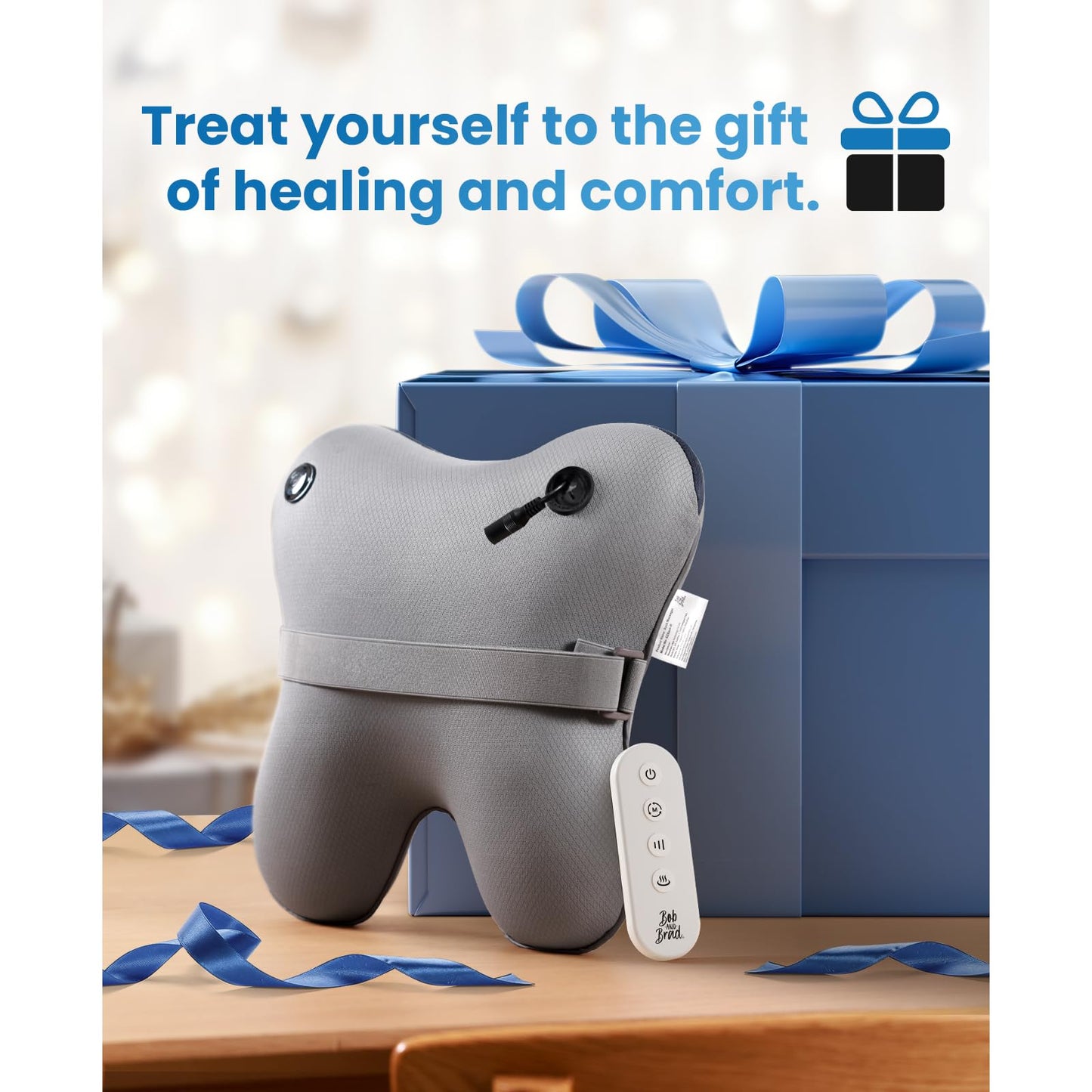 BOB AND BRAD Cordless Back Massager with Heat FSA Eligible HSA Eligible, Shiatsu Neck Massager for Pain Relief Deep Tissue, 3D Kneading Massage Pillow for Pain Relief, Birthday Gifts for Women Men