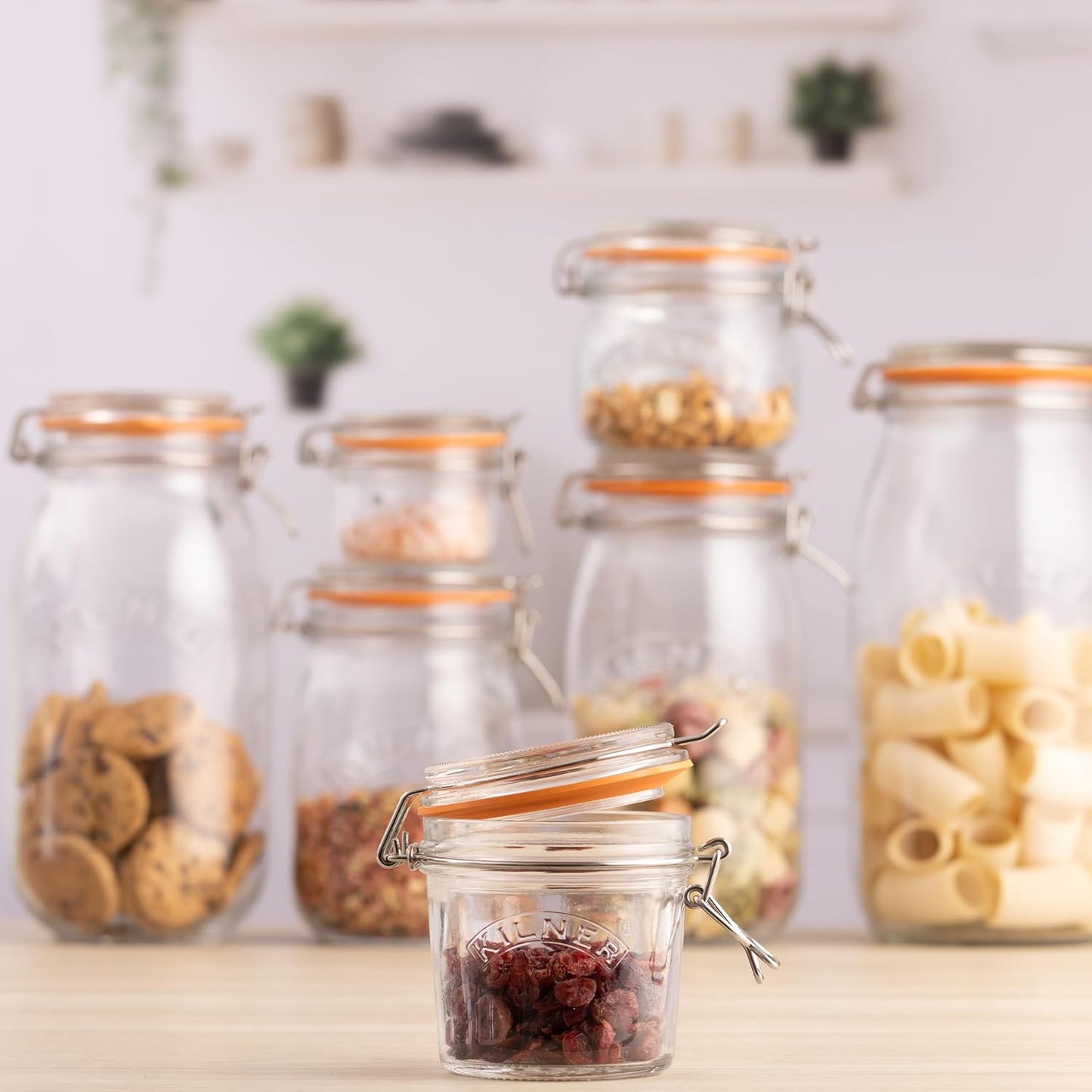Kilner Round Swing Top Glass Jar, 12 oz
