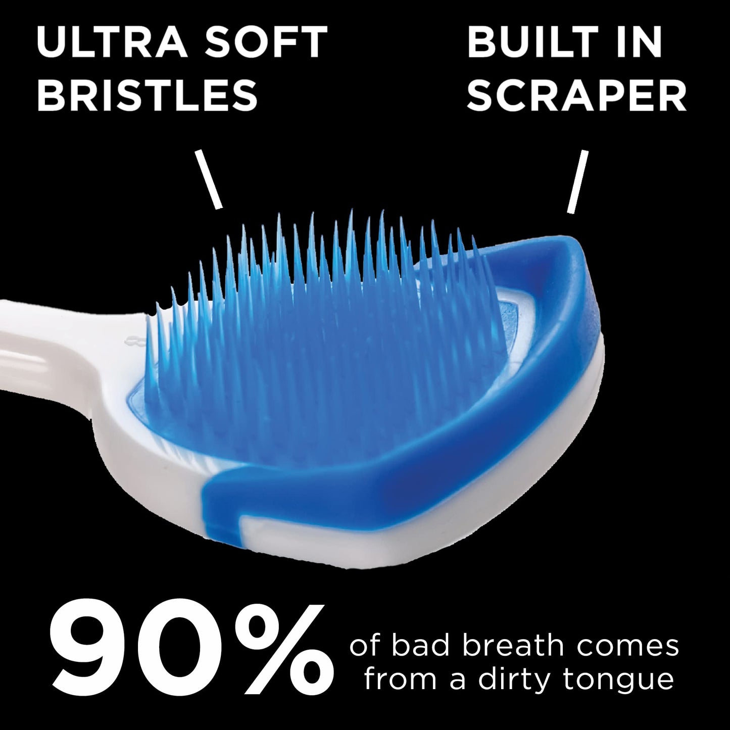 Orabrush Tongue Scraper, Multi, 4 Count
