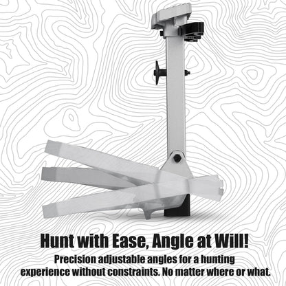 skiguard Hunting Saddle Platform, Lightweight Cast Aluminum Construction Saddle Hunting Platform, Reliable Hunting Platform, The Ultimate Hunting Platform for Saddle Hunters, 16.1"x12.2" Platform