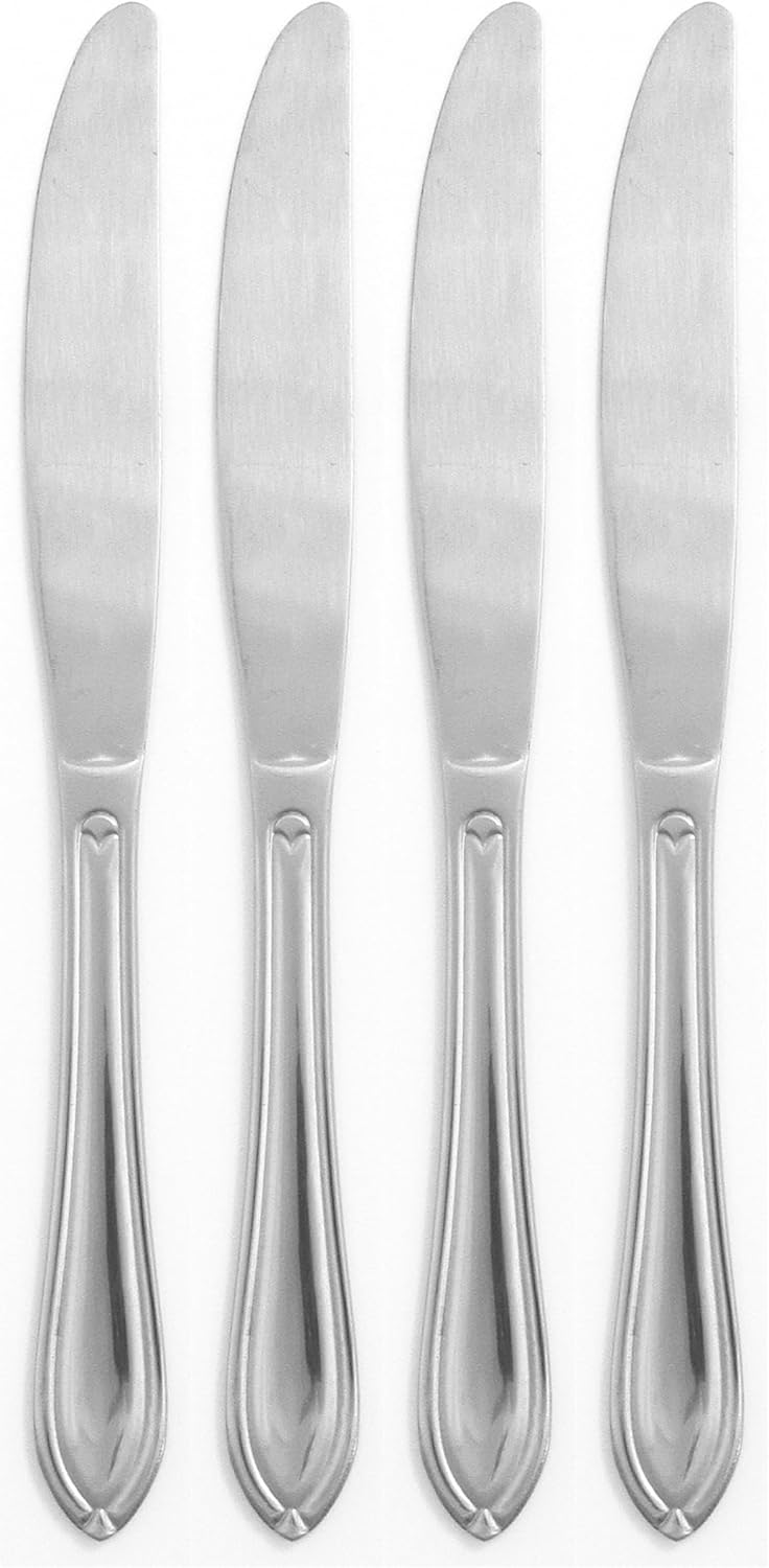 Hampton Forge Ginger 4 Pc Dinner Knives, 0.65 LB, Metallic Finish