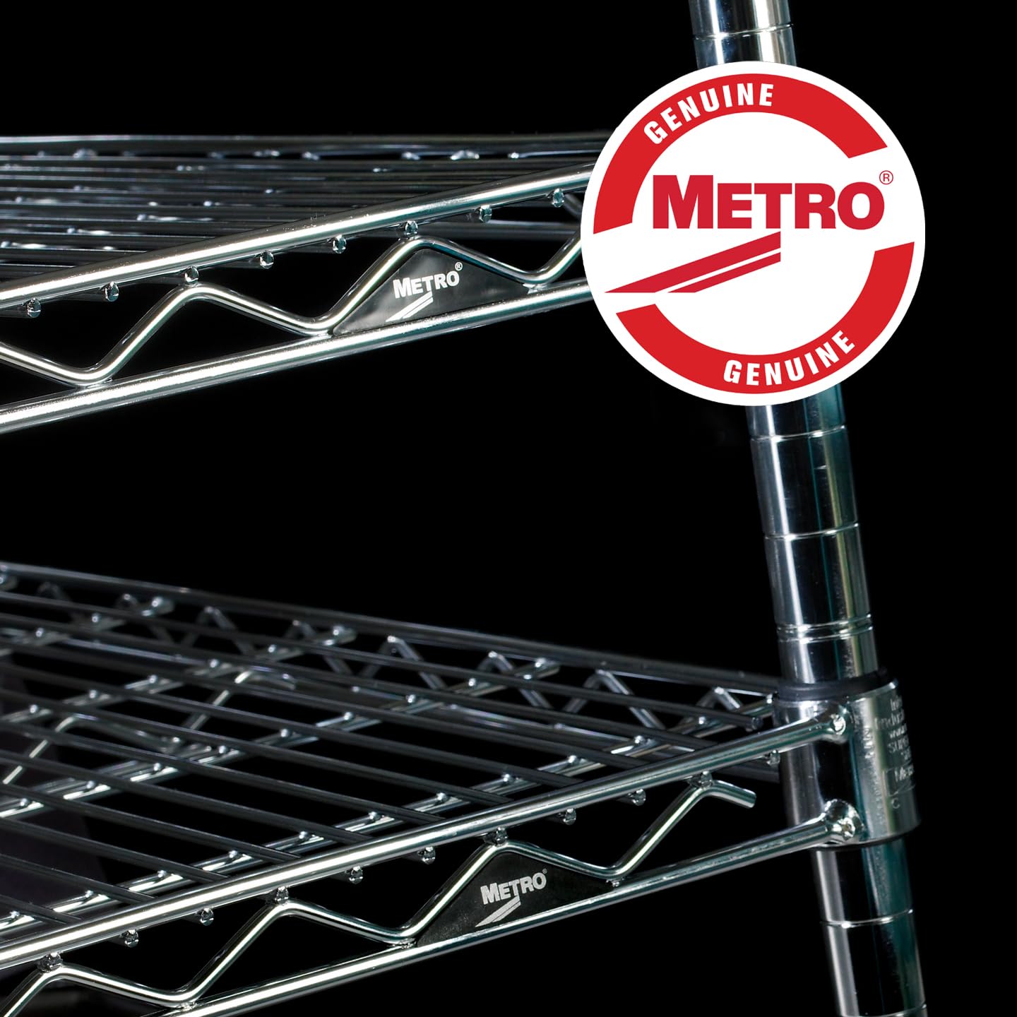 Metro EZ2448NC-4 Super Erecta Industrial Wire Shelving 4-Shelf Convenience Pak, Chrome, 24" x 48" x 74.5"
