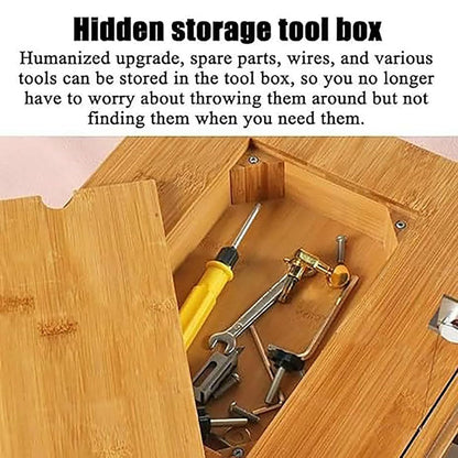XQZMZSCP Wooden Soap Making Kit, Soap Cutter Machine with Hidden Storage Box and Size Scale, for Handmade Soap Loaf Cheese Butter Candles DIY