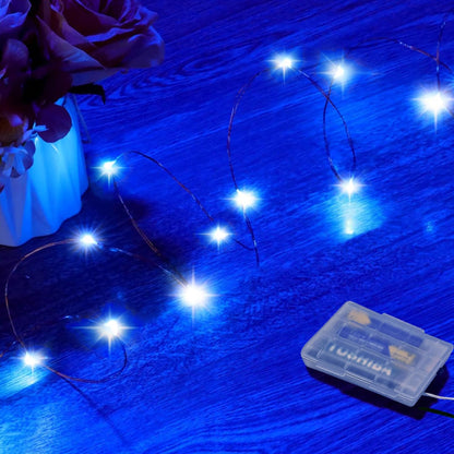 16 50 1 Pack RUICHEN Ft Copper Wire LED Mini Fairy Lights Battery Operated for Bedroom, Christmas, Parties, Wedding