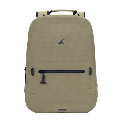 Breakwater Supply™ River Ute Waterproof IP68 Hunting Backpack, Floating TPU Submersible Dry Bag with Padded Hip Belt and Airtight Zippers | 20L (River Ute 20L CORDURA Safari Tan)