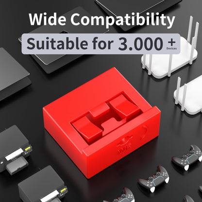 100PCS USB-A Port Blockers with 5 Keys-Removable Type-A Data Protection - Dust & Moisture Resistant Shield for Laptops, PCs, Gaming Devices & Tamper Protection（Red）