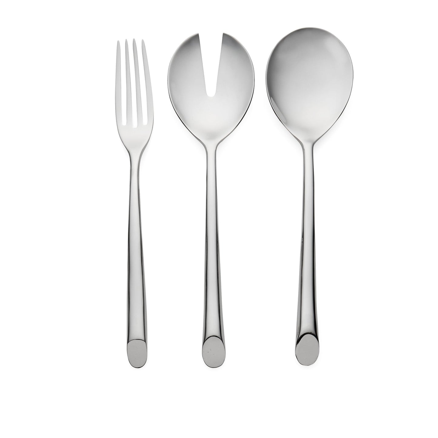 nambe Frond 3-Piece Hostess Set | 18/10 Stainless Steel Flatware Serving Fork and Spoon Set | Serving Utensils for Buffet, Catering, Party, Hotel, or Restaurant Use | Dishwasher Safe