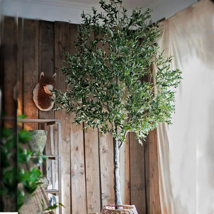 118''(10ft) Faux Olive Tree Tree in Freestanding
