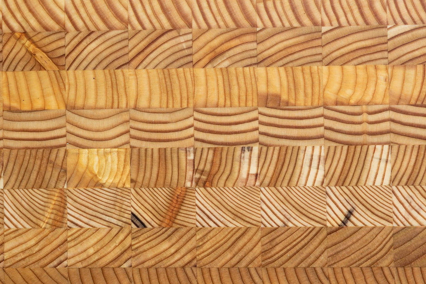 Larch Wood Canada End Grain Large Cutting Board, Standard Line, Handcrafted for Professional Chefs & Home Cooking, 21-5/8" x 13" x 1-3/4"