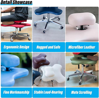 Meditation Chair,Cross Legged Chair, Ergonomic Cross Legged Chair for Home/ADHD Gameing Chairs for Adults Cross Legged, White Black Meditation Chair(Pink)
