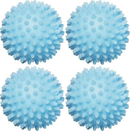 Handy Laundry Reusable Dryer Balls - Natural Fabric Softener Alternative for Soft, Fluffy Clothes | Pack of 4