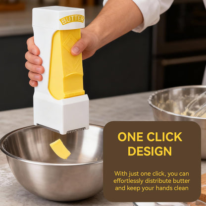 Butter Slicer, One Click Butter Cutter Butter Dispenser Butter Cutter Slicer Single Stick with Stainless Steel Blade for Kitchen
