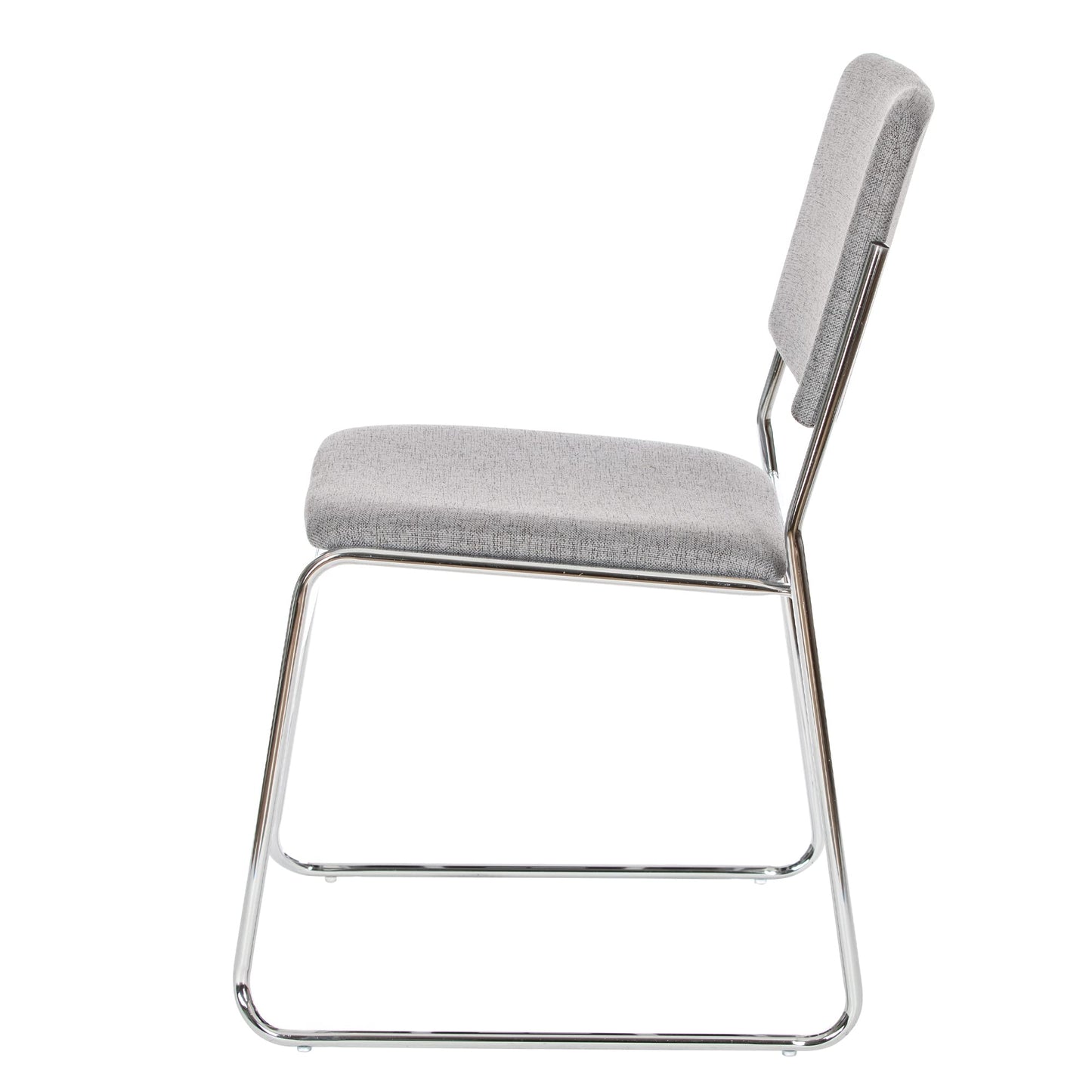 OEF Furnishings OEF8652/2 Commercial-Grade Fabric Padded Stack Chair (Classic Gray, 2-Pack)