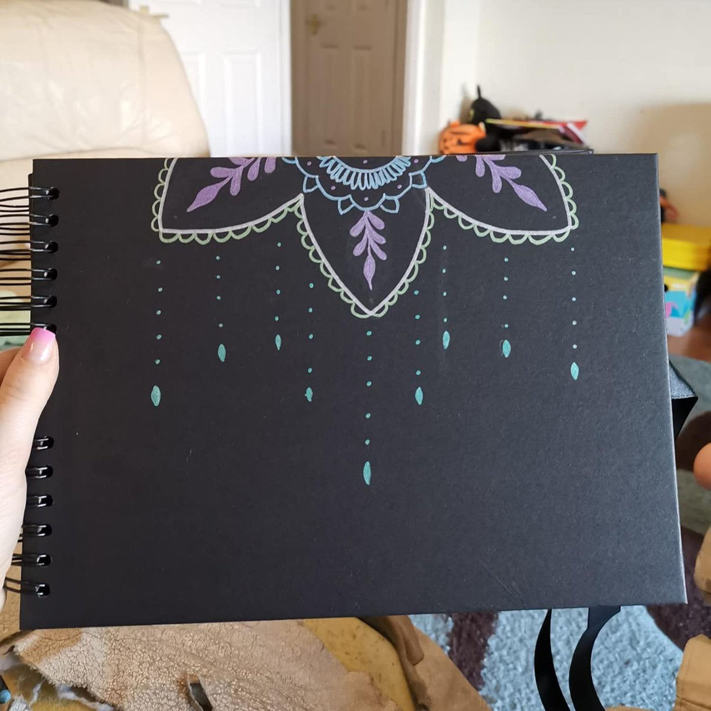 Tosnail 2 Pack 80 Pages Scrapbook Album, 12 x 8 Inches Photo Album Memory Book, Total 160 Pages - Black