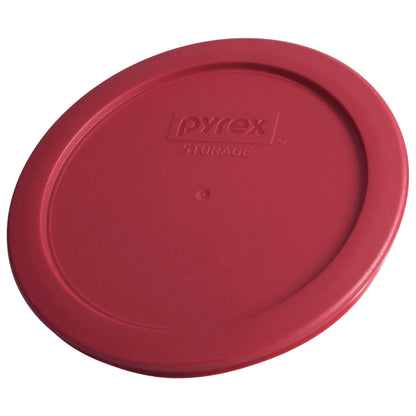 Pyrex 7201-PC Sangria Dark Red Burgundy Plastic Food Storage Replacement Lid - 2 Pack Made in the USA