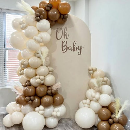 Brown Latex Balloons - 12 Inch | 50 Pack for Birthday, Baby Shower, Wedding & Party Decor