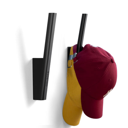 Ozueccr Hat Rack for Baseball Caps – Wall Mounted Vertical Hat Holder, Multi-Purpose Wall Hook, Closet Cap Organizer, Sturdy Compact, Easy to Install