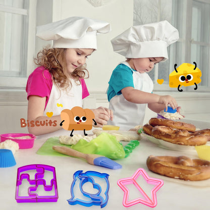 Sandwich Cutters Bread Shaped Set Vegetable Fruit Cookie Cutters - Great Christmas Xmas Gifts for Lunchbox and Bento Box