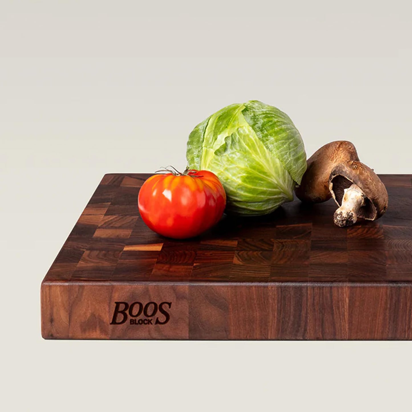 John Boos CCB Series Rectangular Wooden Walnut Cutting Board 18”x12” – 1.75” Thick, 12-lb Reversible Butcher Block with End-Grain & Finger Grips – Made in the USA