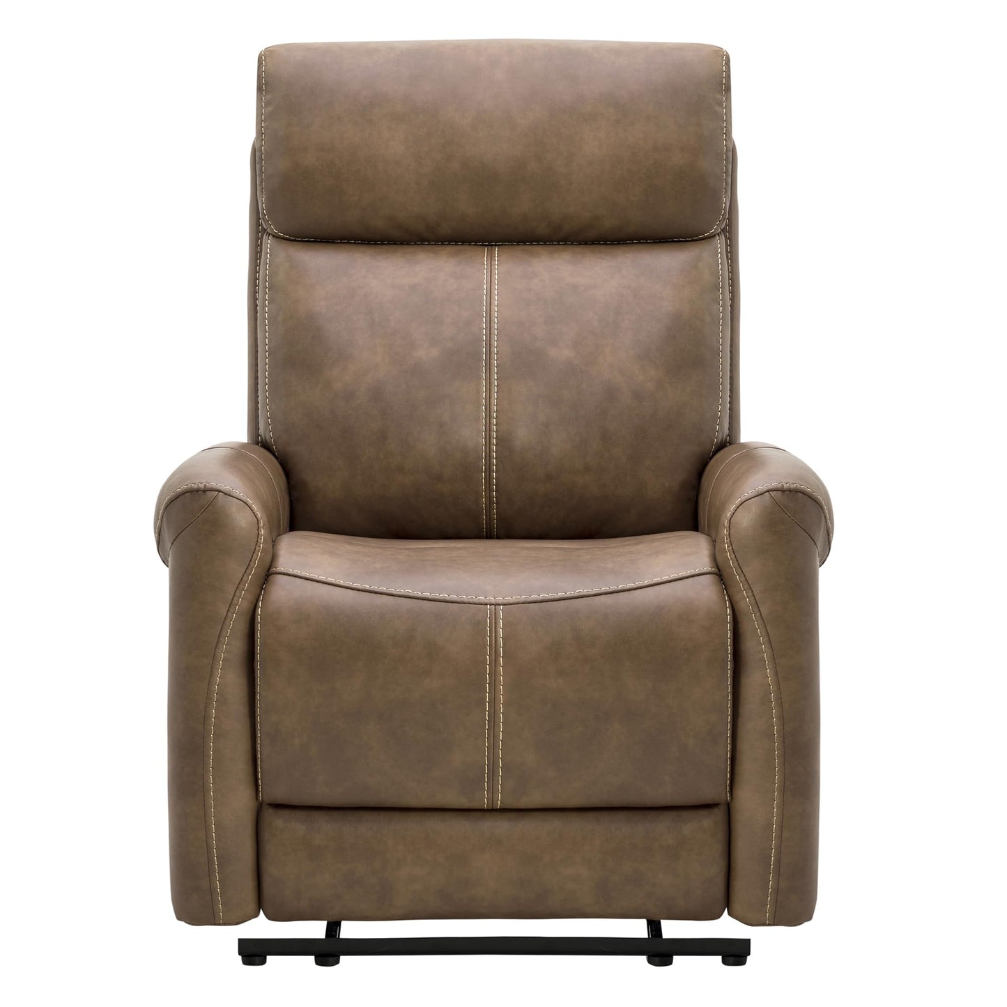 KISLOT Leather Recliner Chair for Adults Wall Hugger RV Recliner with USB Charging Ports Electric Power Reclining Sofa for Living Room Home Theater Seating Bedroom