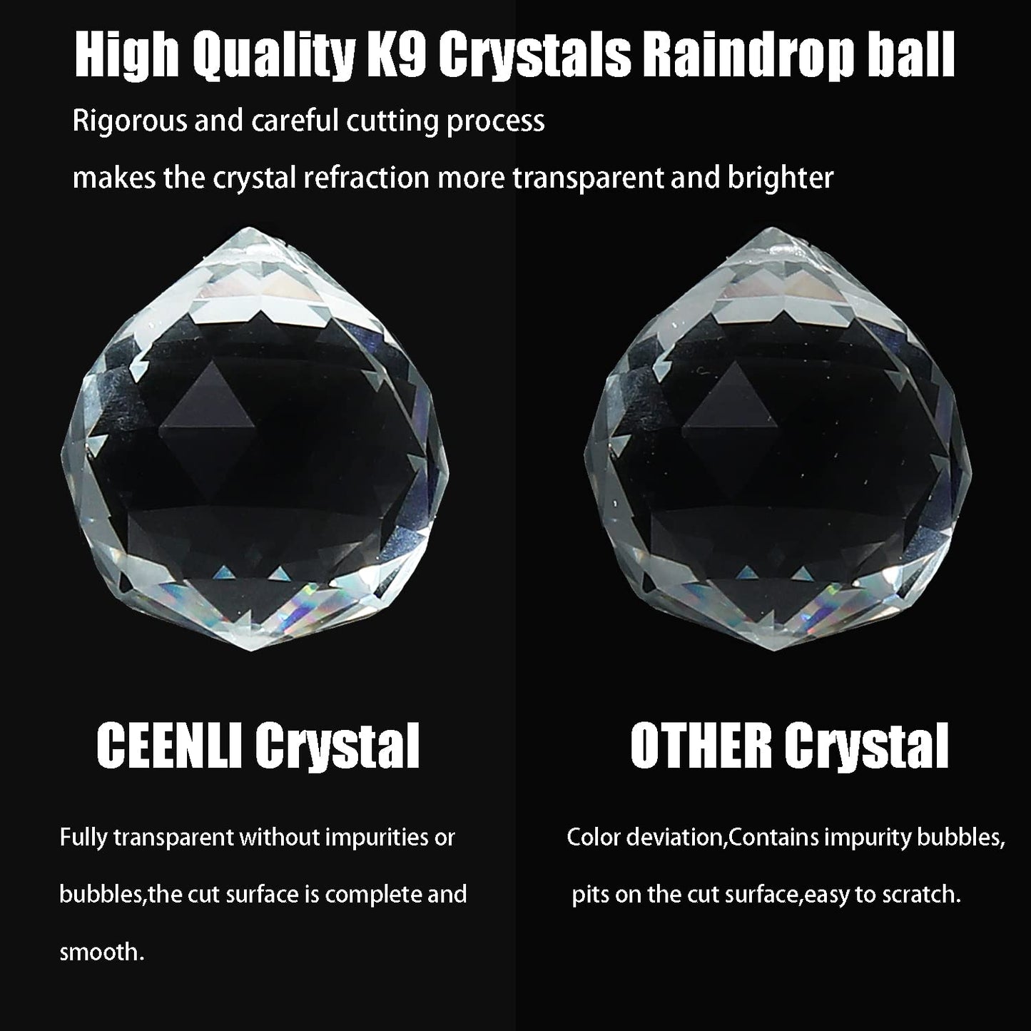 CEENLI 12-Lights Modern Flush Mount Ceiling Light Fixtures,Elegant Crystal Chandelier Pendant Ceiling Lamp for Bedroom,Living Room,Dining Room,Hallway H5.9 x W20 x L20 (Bulbs Not Included) Square