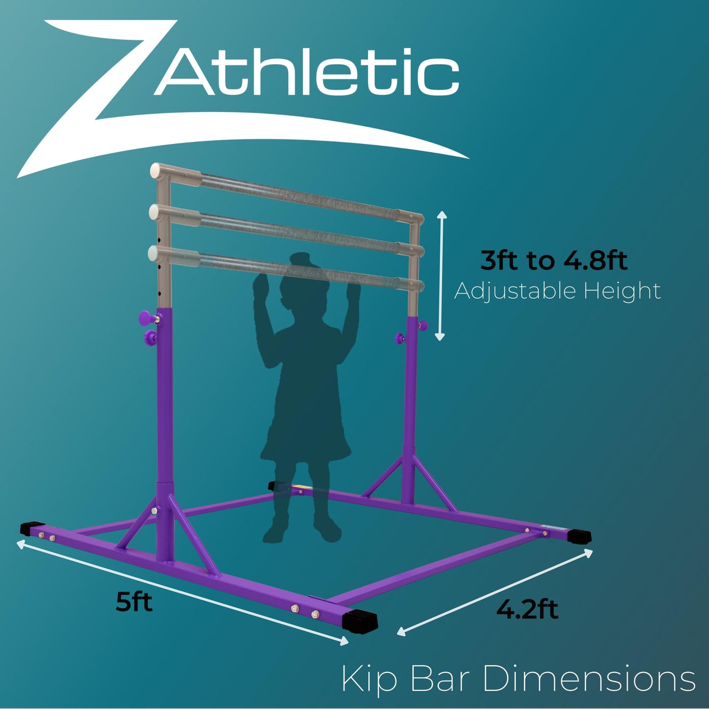 Z Athletic Gymnastics Expandable Kip Bar