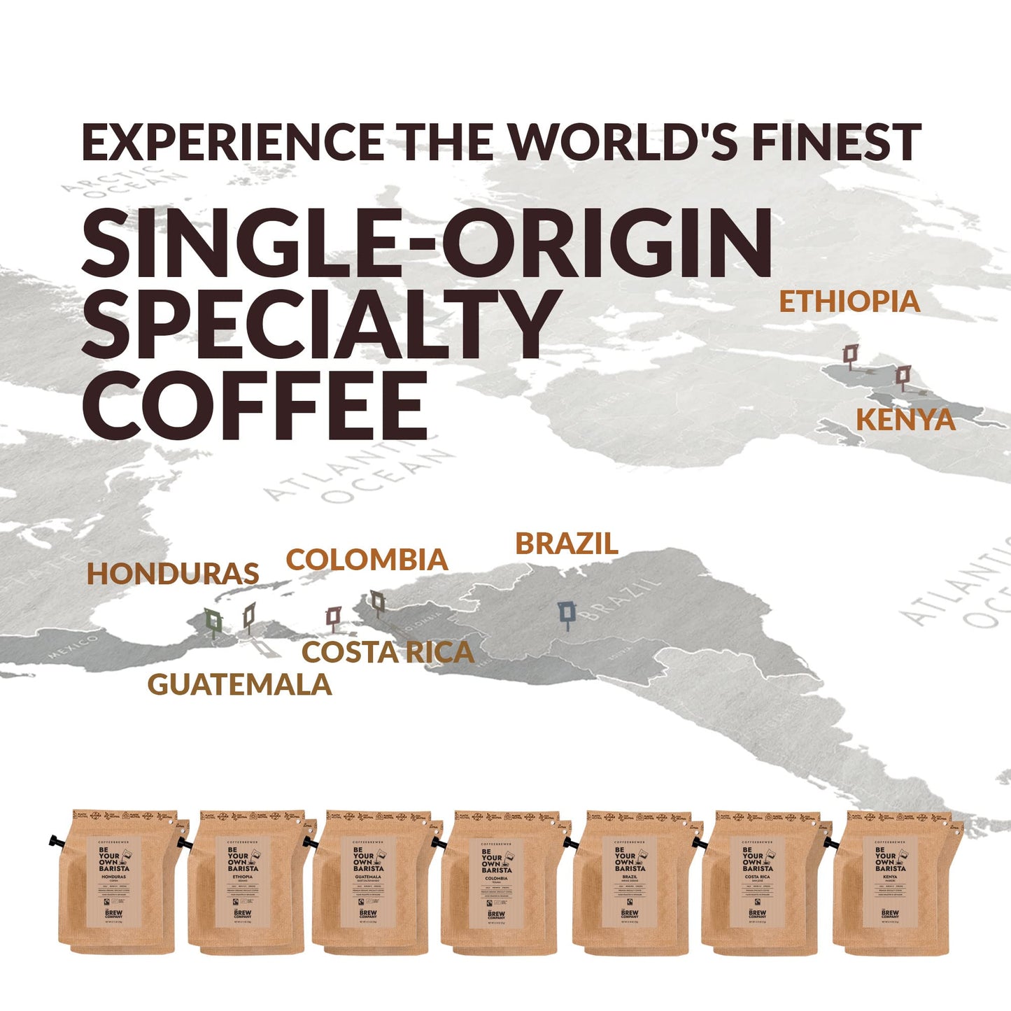 Original Gourmet Coffee Gift Set for Men & Women - 14 World's Finest Single Origin Specialty & Organic Coffees in Innovative Brewers | Sampler Box for Coffee Lover to Brew & Enjoy Anytime, Anywhere