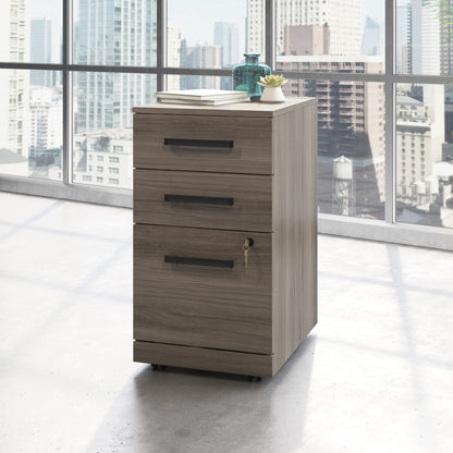 OfficeWorks by Sauder Affirm Mobile File, L: 15.55'' x W: 19.45'' x H: 28.43'', Hudson Elm Finish