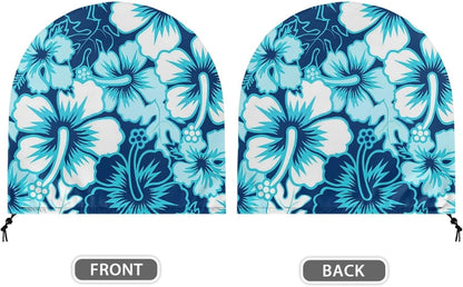 Hawaiian Print Drum Fan Cover, Dust Cover for 18-20" Fan, Waterproof & Dustproof Heavy Duty Polyester for Indoor/Outdoor
