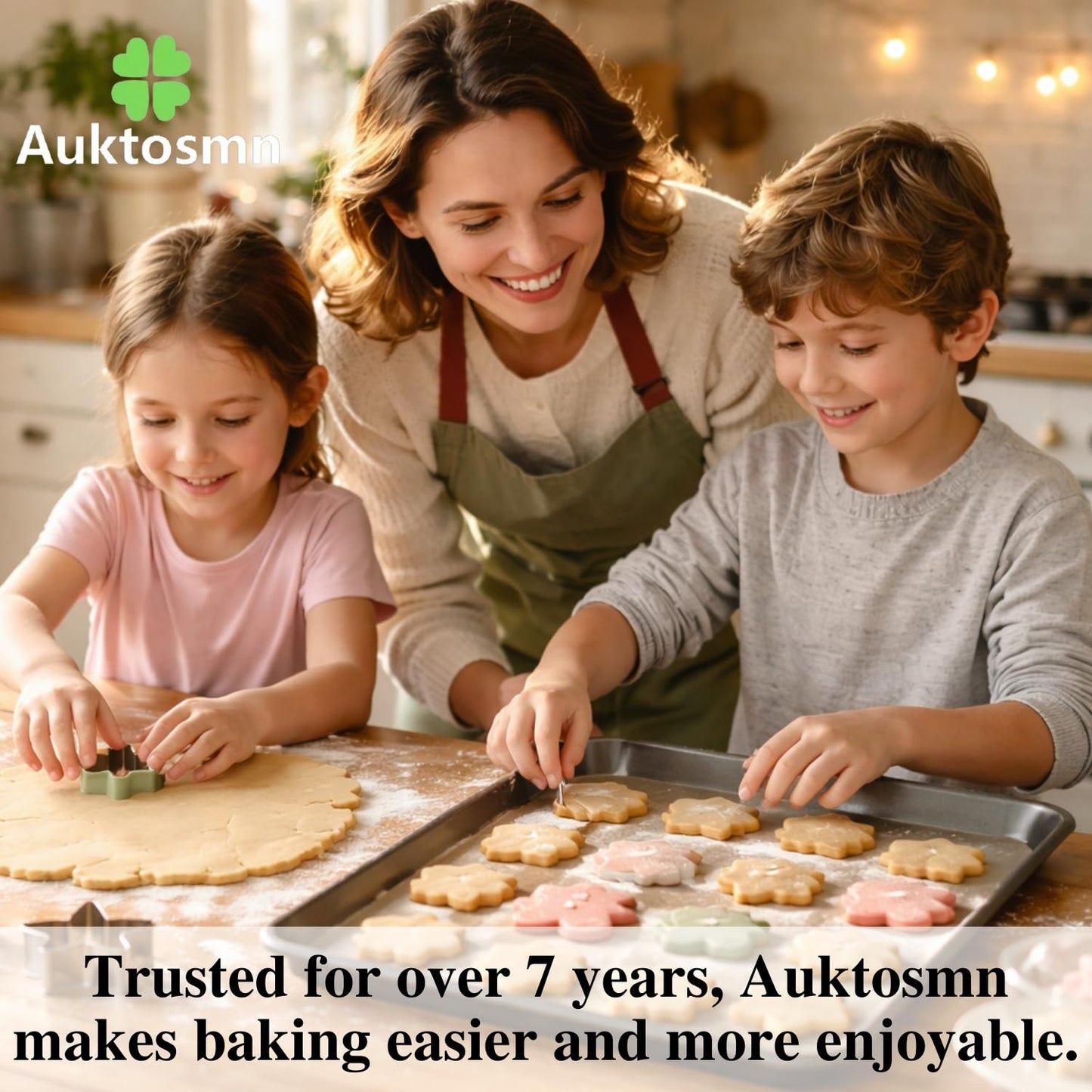Auktosmn Bow Cookie Cutter Set-Size 3.78" 3.0" 2.2"-3 Pieces-Dishwasher Safe - Metal Cookie Cutter for Baking - Perfect for Baby Shower, Birthday, Wedding, and Holiday Cookies