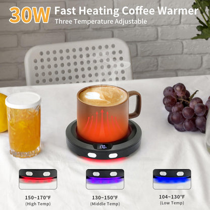 VOBAGA Coffee Mug Warmer with 2-12H Auto Shut Off & 3 Temperature Setting for Desk Candle Warmer Plate Coffee Accessories Gift（No Mug）