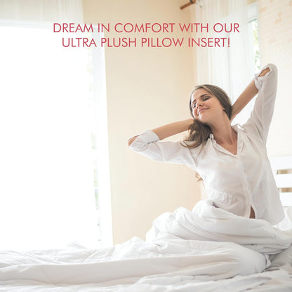 Fairfield Poly-Fil Premier Neckroll Ultra Plush Pillow Insert, 14 x 5-Inch, White