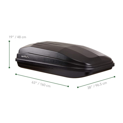 SportRack Vista XL Rear Opening Cargo Box,Black