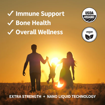 Organic Vitamin D3 5000 IU (Lichen) + K2 120 mcg (Fermented Chickpea), Immune, Bone & Heart Health with Calcium Absorption | Trace Minerals, Lemon & Citrus, Sugar Free, Spray (1 FL OZ, 30 Servings)