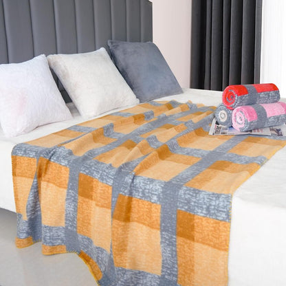 CZFZTXL Fleece Throw Blankets Bulk Fleece Blankets Solid Wholesale Lightweight Warm Soft for Pet Bed Sofa Office Wedding Gifts Travel Seasons Multiple Plaid 50x60 Inches Pack of 6