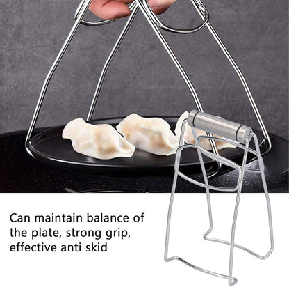 Hot Plate Tongs, Bowl Clip Dish Gripper with Strong Grip for Kitchen, Home, and Restaurant Use