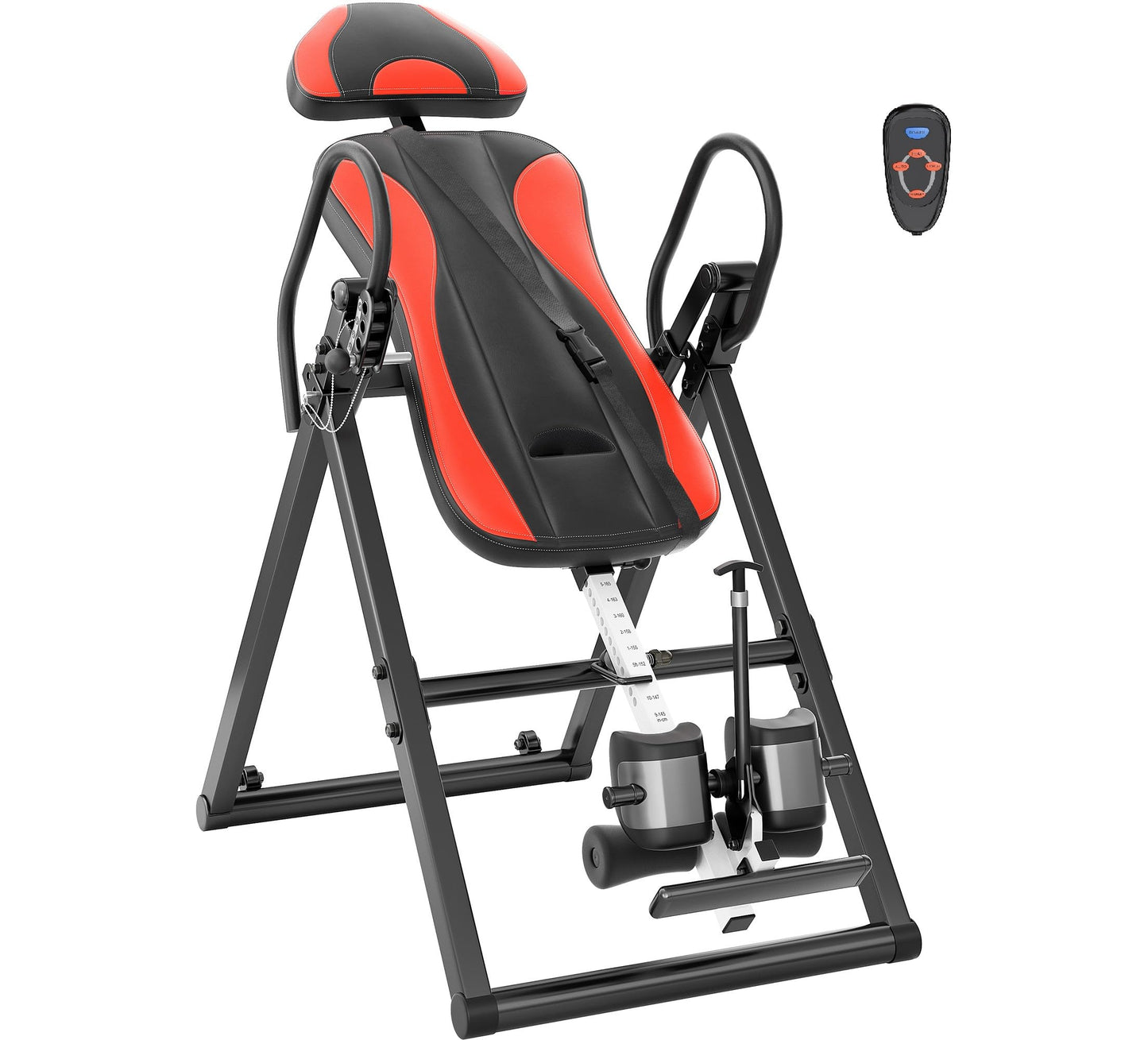 YOLEO Inversion Table Massage & Heat 2025 New Inversion Table for Back Pain Relief Equipment w/Remote Control, Reversible Ankle Holders, Heavy Duty up to 320lbs