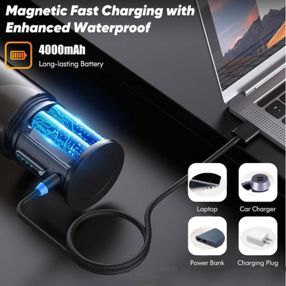 NOLLAM 16 Oz Portable Blender, USB Rechargeable, Magnetic Charging, Black