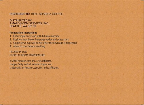 Happy Belly Light Roast Coffee Pods - Compatible with Keurig 2.0 | 100 Count Pack