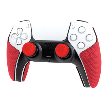 KontrolFreek FPS Freek Inferno Performance Kit for PlayStation 5 Controller (PS5) | Includes Performance Thumbsticks and Performance Grips | Red